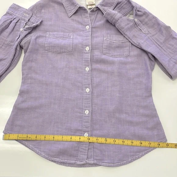 Lilac Button Down Long Sleeve - Picture 11 of 12